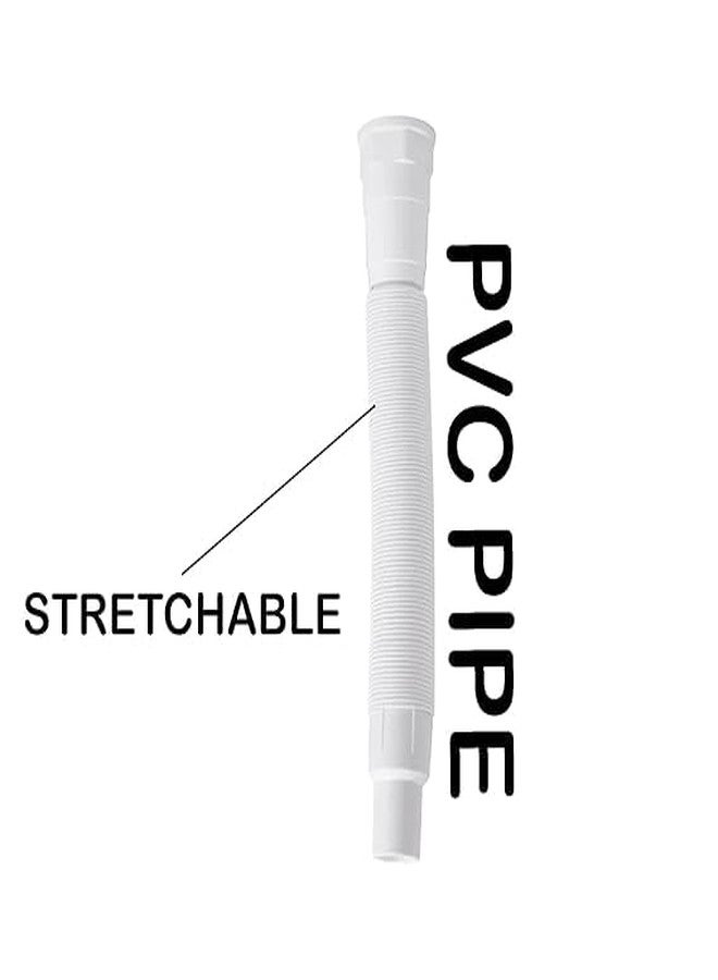 أنبوب تصريف مياه عالي الكثافة من مادة PVC لحوض غسيل الحمام وحوض المطبخ | أنبوب تصريف | أبيض، شديد التحمل 32 مم (1) - Image 4